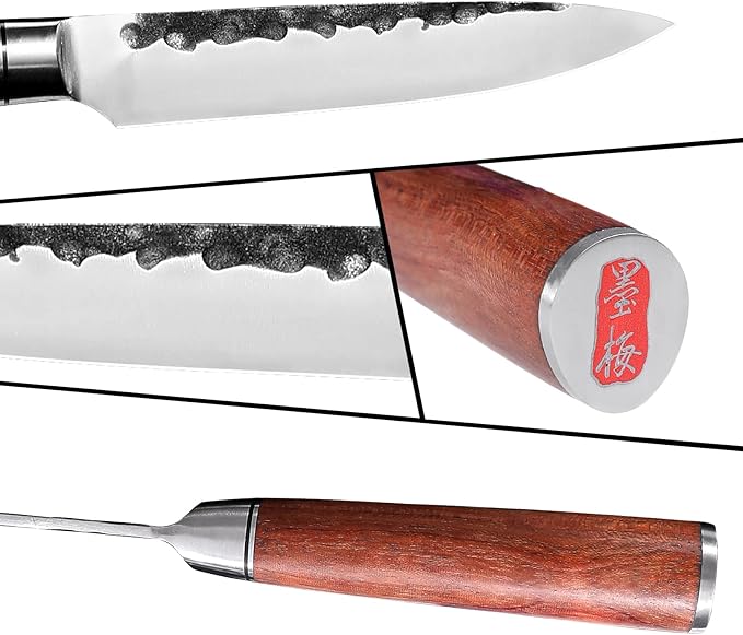 5 Inch Kitchen Paring Knife,Germany High Carbon Stainless Steel Professional Knife, Ultra Sharp,Hand-forged with Brazilian Rosewood,Gift Box