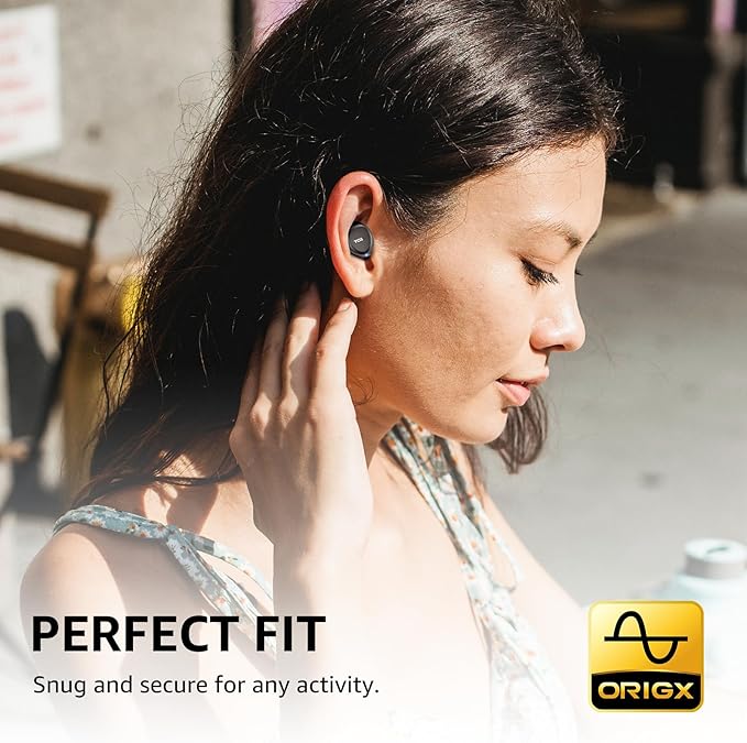 TOZO A1 Wireless Earbuds Bluetooth 5.3 Light Weight in Ear IPX5 Waterproof Headphones 2 Mic for AI Calls, Immersive Premium Sound Bass Headset with Charging Case, 32 Presets EQ Customization via App