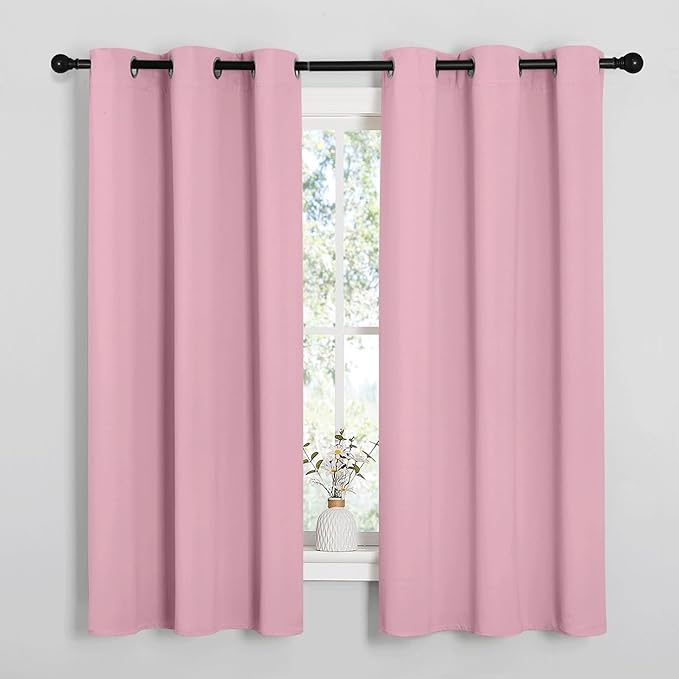 NICETOWN Room Darkening Curtains 63" Long Set of 2