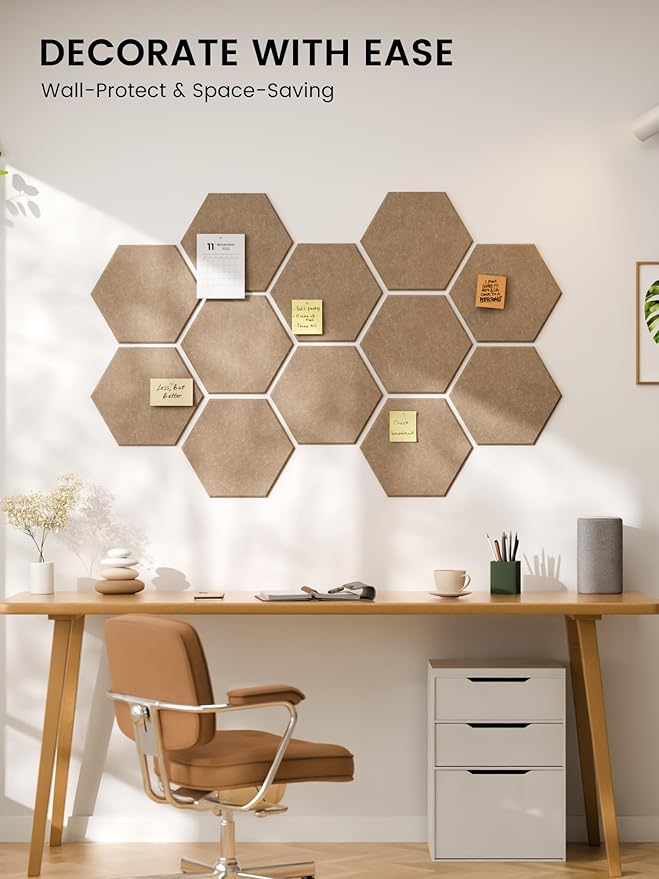 Fluxynara Hexagon Cork Board Alternative