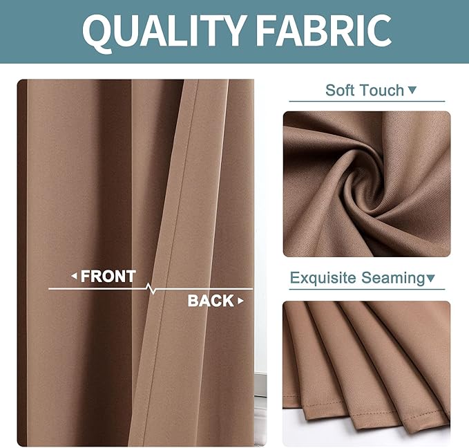 ChrisDowa Grommet Blackout Curtains