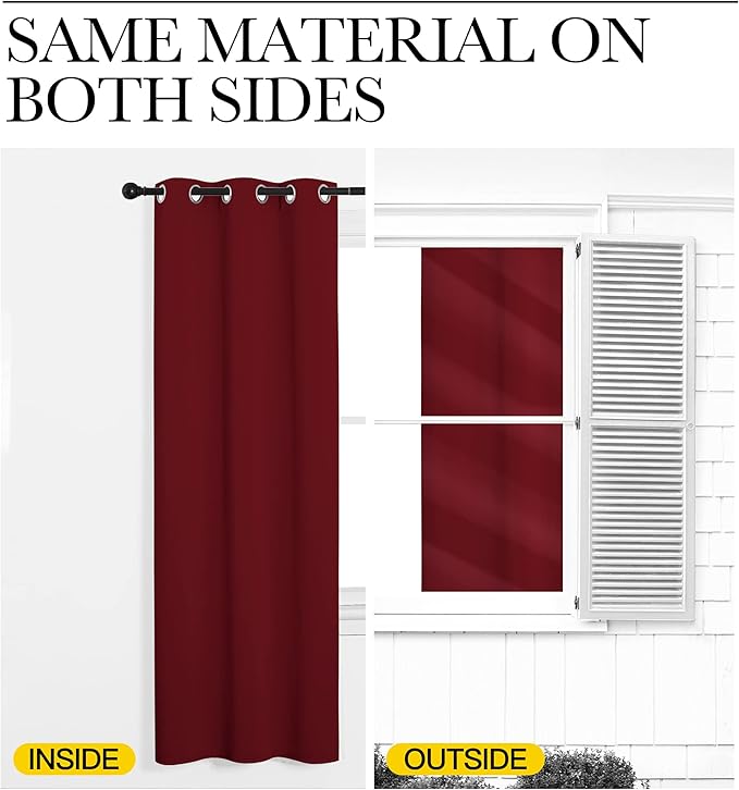 NICETOWN Christmas Short Blackout Curtains