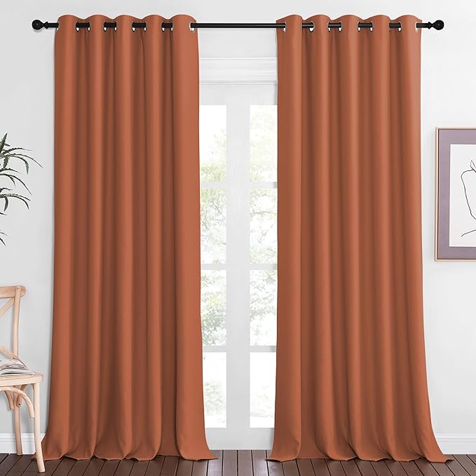 NICETOWN Blackout Curtains 84 Inch Length, Thermal Insulated Curtains