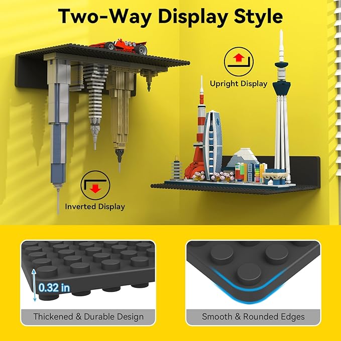 BlissBox 4-Pack Large Display Shelves