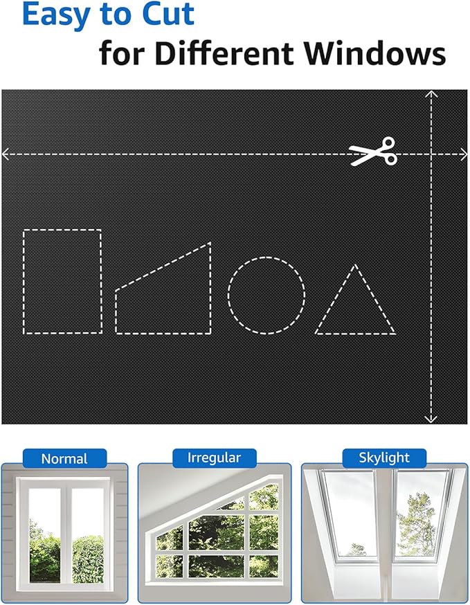 Sumobaby Blackout Curtains for Bedroom Portable 64"x84", No Drill Blackout