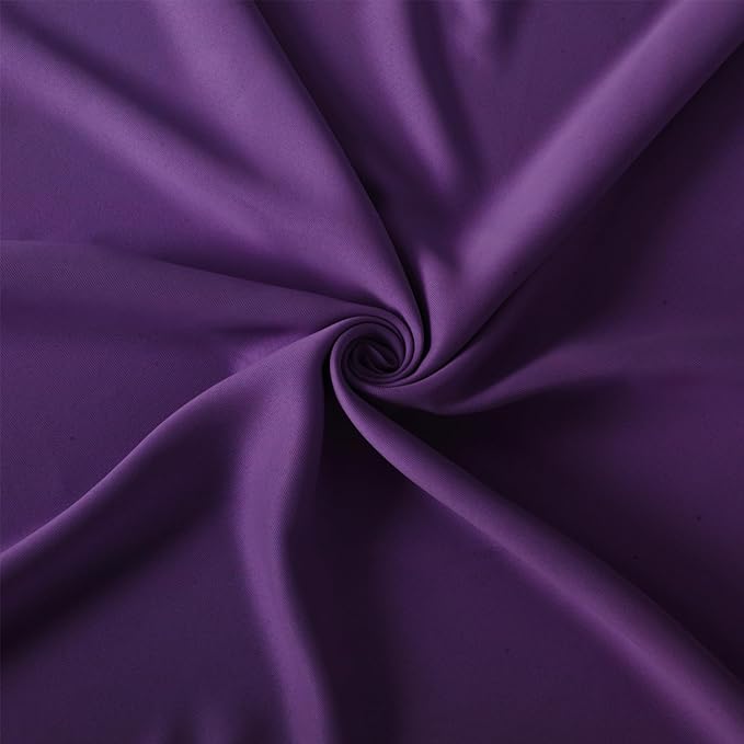 LEMOMO Purple Blackout Curtains/42 x 63 Inch/Set of Two Panels Grommet Bedroom