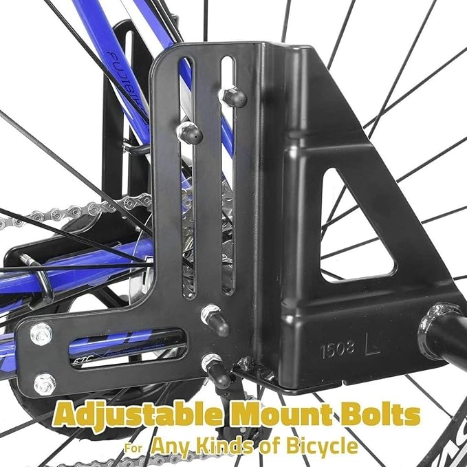CyclingDeal Adjustable Adult Bicycle Bike Stabilizers Training Wheels Fits 24" to 29" - Quality Heavy Duty-Max Weight up to 120kg/265 lbs.