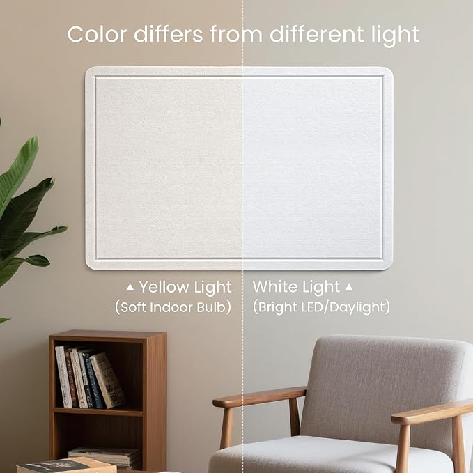 Lightomorrow Bulletin Board, 36 x 24 inches Felt Board