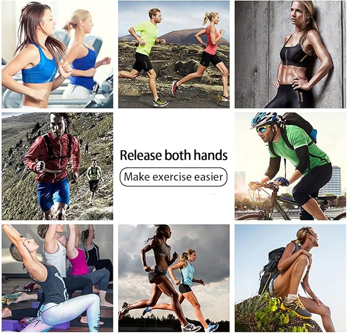 Running Phone Armband for Men Women,Universal Arm Bands for Phones Below 8 Inches,Waterproof Cell Phone Armband for Hiking,Running,Cycling,Climbing(Blue M)
