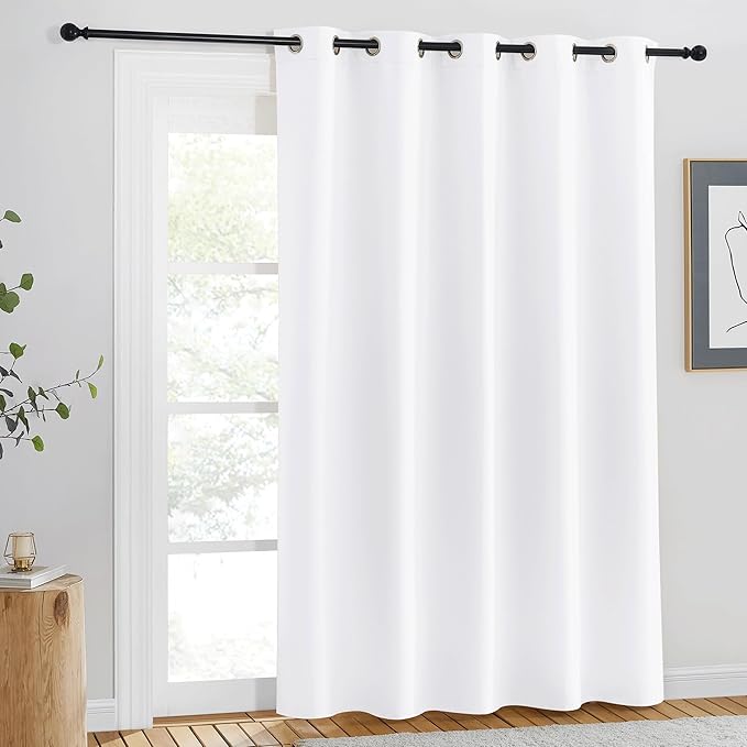 NICETOWN White Room Darkening Curtain 84 inches Long