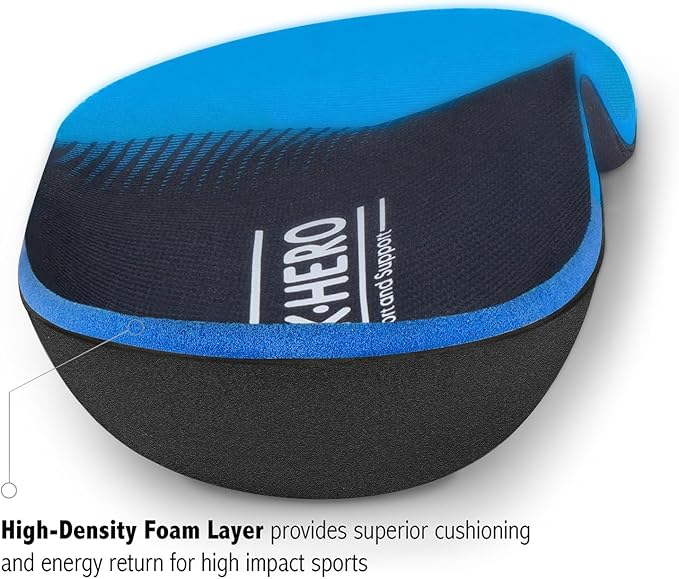 Arch Support Inserts for Men Women - Plantar Fasciitis High Arch Support Insoles, Orthotics Shoe Inserts for Flat Feet, Foot Pain Relief Shock Absorption and Cushioning (Mens 16-16 1/2)