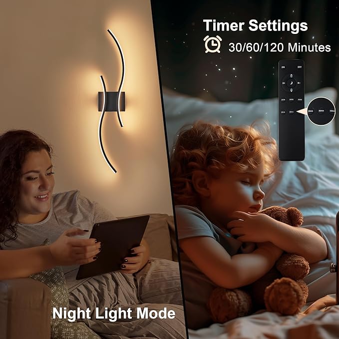 KARTOOSH Battery Operated Wall Sconce