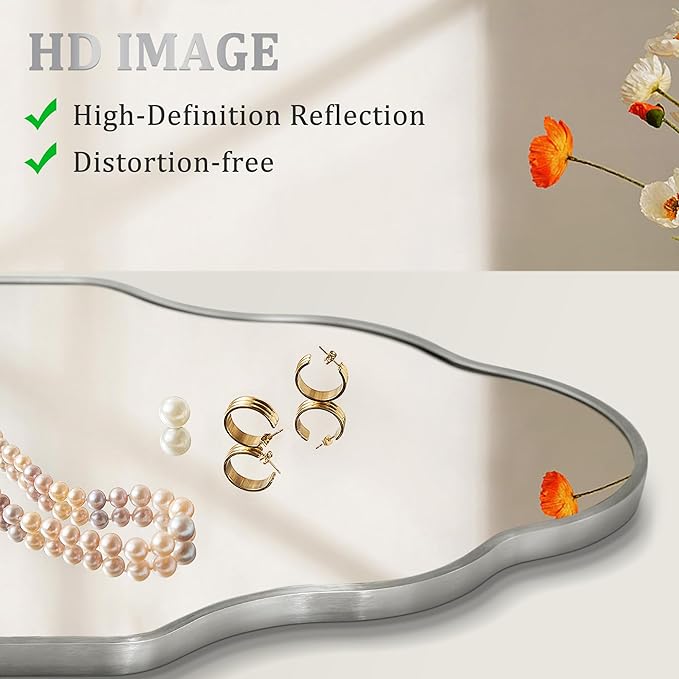 Scalloped Mirror for Bathroom