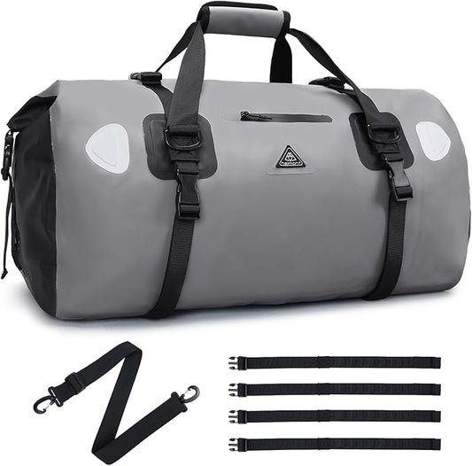 Haimont Waterproof Duffel Bag Roll-top Dry Duffel Bag with Quick-fixed Straps for Motorcycling, Rafting, Boating, SUP, Kayaking, Travel, 50L/70L