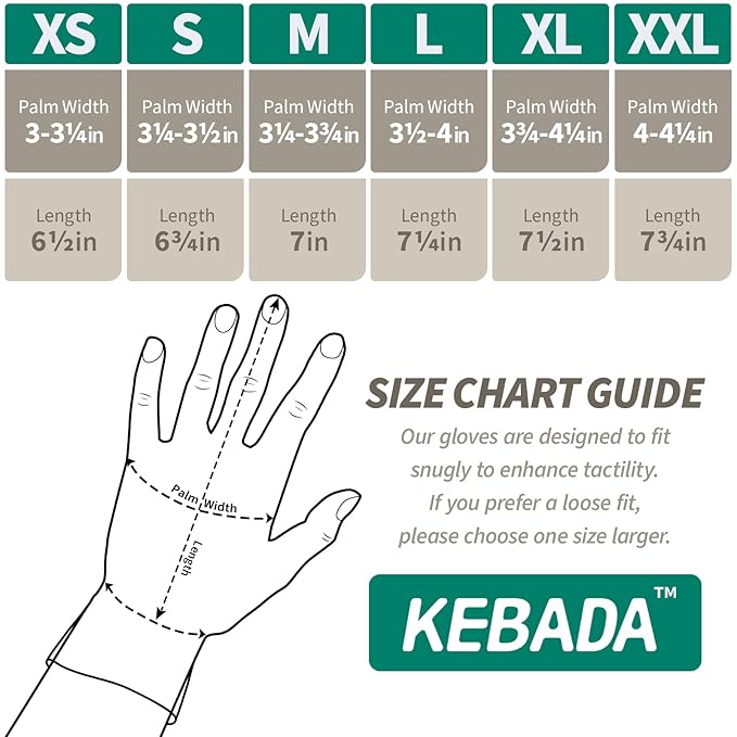 Kebada Safety Work Gloves,120 Pairs Bulk Pack, Touchscreen, PU Coated, Ideal for Warehouse, Construction, Gardening and Mechanics, Black, X-Large