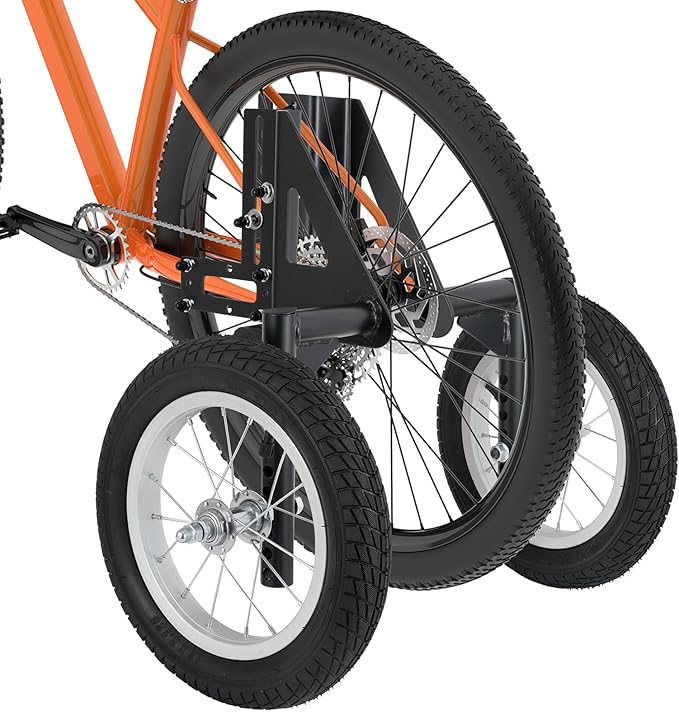 Moshay Adjustable Adult Bicycle Bike Stabilizers Training Wheels Fits 24" to 29" - Quality Heavy Duty