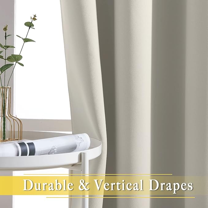 NICETOWN Room Divider Curtain 132 Inches Long, Wide Blackout Sliding Door