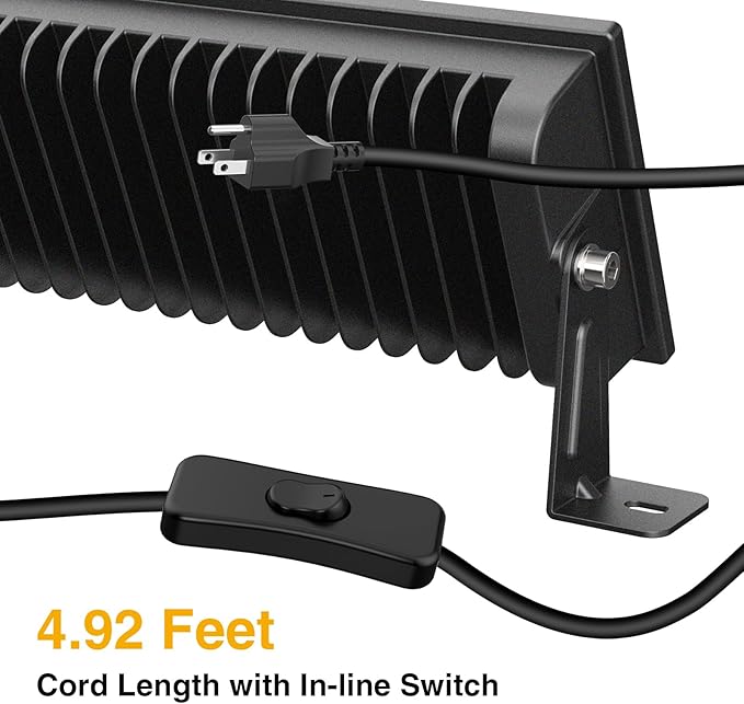 Onforu 4Pack LED Shop Lights, 100W 14000lm Plug in Ultra Bright LED Work Lights