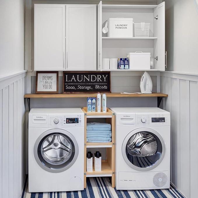 FIMELLO 30" Laundry Room Cabinets Wall Mounted