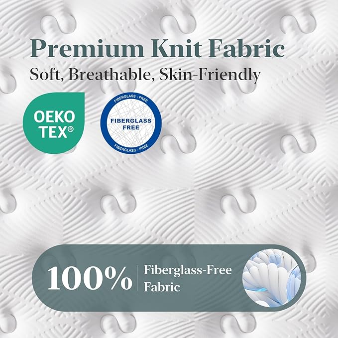 FP FLEXPEDIC Firm Queen Mattress, 12 Inch Cooling Gel Memory Foam Mattress, Breathable Hybrid Pocket Spring 7-Zone Mattress, Pressure Relief, Fiberglass-Free & CertiPUR-US, No Odor, 365 Night Trial