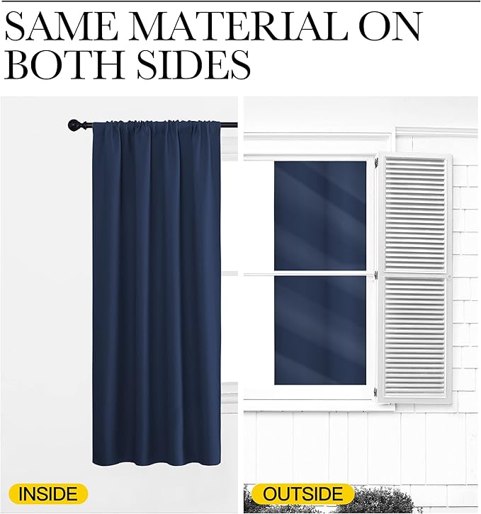 NICETOWN Blackout Curtains for Bedroom, Home Decorations Thermal Insulated