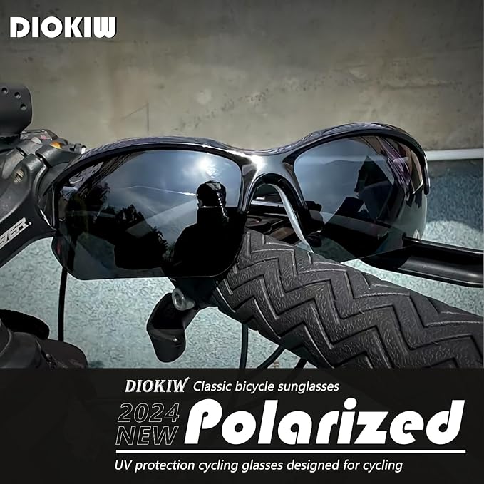 Sports Polarized Sunglasses for Men Cycling Running Fishing UV Protection Sun Glasses Lightweight Half Frame Goggles