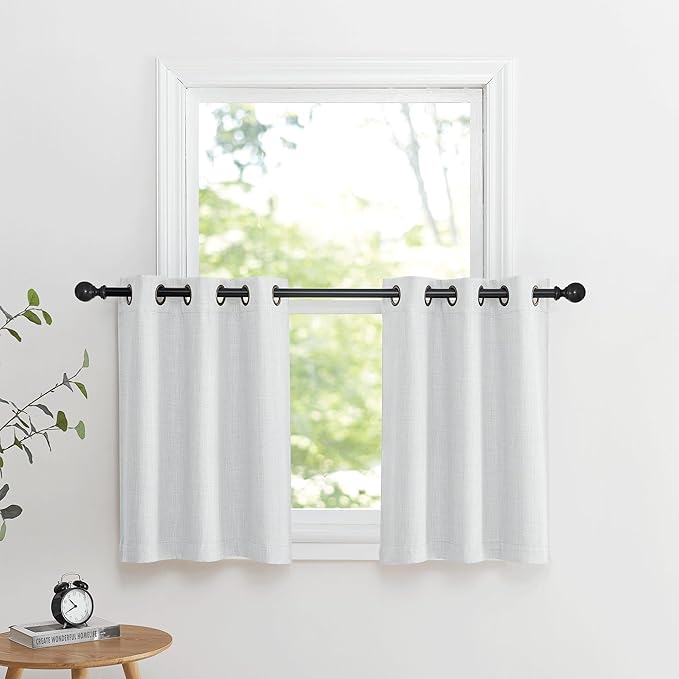 NICETOWN Farmhouse Blackout Small Curtains