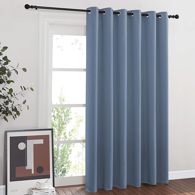 NICETOWN Patio Door Curtain for Sliding Glass Door, Thermal Insulated Blackout