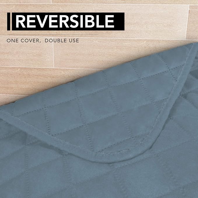 Easy-Going Sectional Couch Covers for Dogs L Shape Sofa Cover Reversible Sofa Slipcover Chaise Lounge Cover Furniture Protector Cover for Pets Dog Cat (42 x 68 inches, Light Blue/Light Blue)