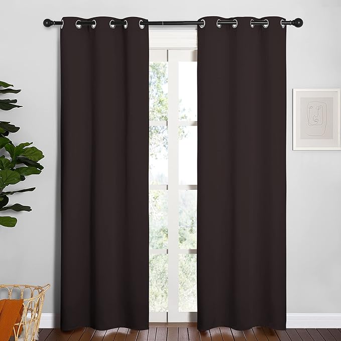 NICETOWN Thermal Curtains 84" Long, Energy Smart Thermal Insulated Solid