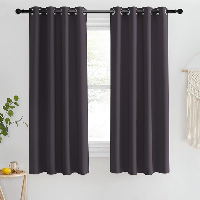 NICETOWN Blackout Short Curtain 63 inches Long