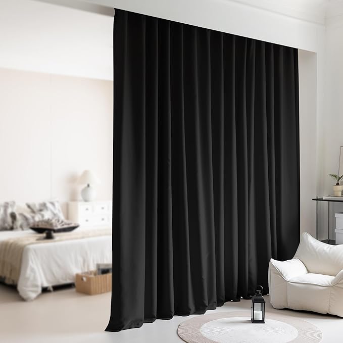 Room Divider Curtains, Extra Wide Theater Curtains Perfect