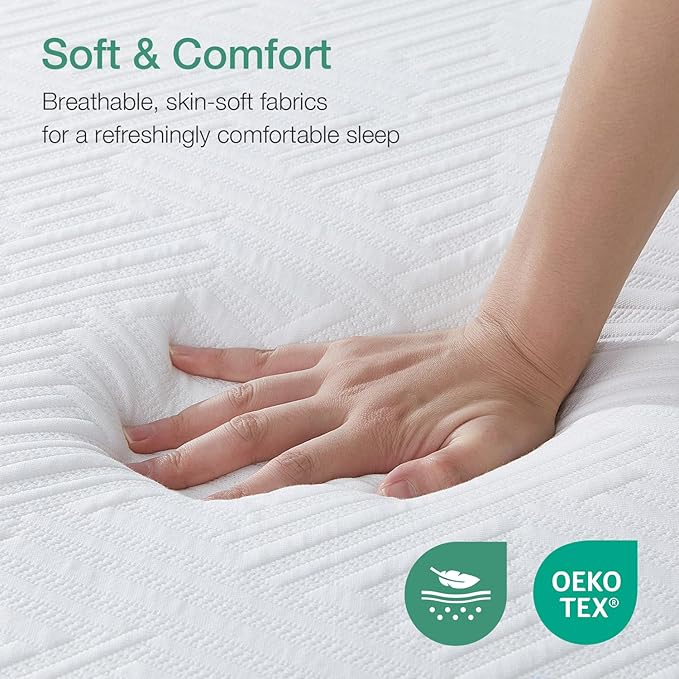 Novilla Mattress Cal King Size,12 Inch Gel Memory Foam Mattress in a Box for Cool Night & Motion Isolation,Medium Firm Feel, Bliss