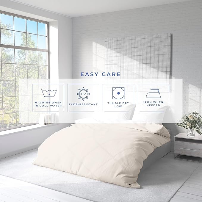 Kotton Culture 120"x120" 3 Pc Super King Plus/Super Oversize King Duvet Cover Set 100% Egyptian Cotton - 600 TC Comforter Cover, Zipper Closure & Corner Ties - Fits Only Extra Large Inserts - Butter