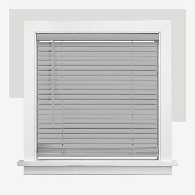 CHICOLOGY Cordless Mini Blinds for Indoor Windows, 21.5" W x 84" H, Light