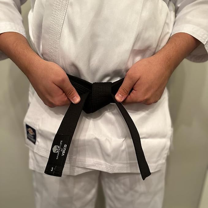 Karate Belt, All-Purpose Martial Arts Belt, Judo, Taekwondo Belt, Durable MMA Color Rank TKD Belt Size 0-6.