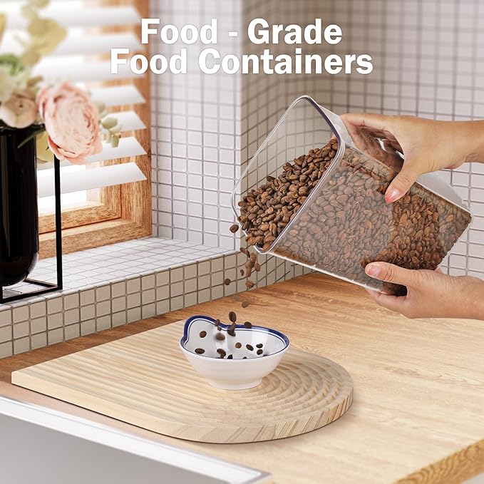 Pop Food Storage Containers Airtight Food Storage Containers Set with Lids Kitchen Pantry Organization and Storage, Stackable, BPA Free, 3 x 1.2Qt