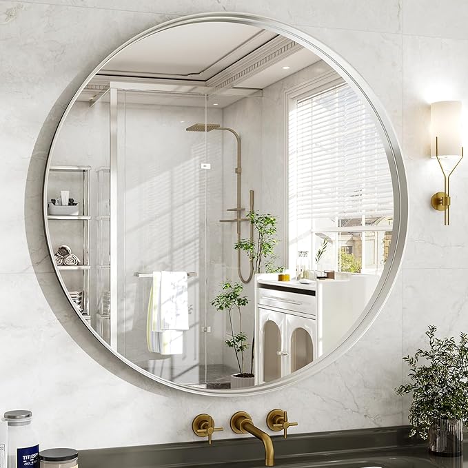 36 Inch Round Bathroom Mirror