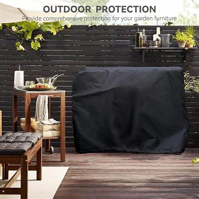 Stainless Steel Table Cover - Heavy Duty Waterproof Cover for 60 x 30 Inches Metal Prep Table, Compatible with 60 inch Outdoor Utility Cart and Storage Cabinet Black