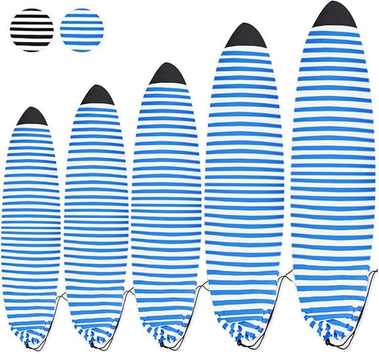 UCEDER Surfboard Sock Cover,Lightweight Stretch Board Bag for Sun Protection,Foldable Surfboard Sock Sleeve Perfect for Travel and Transportation