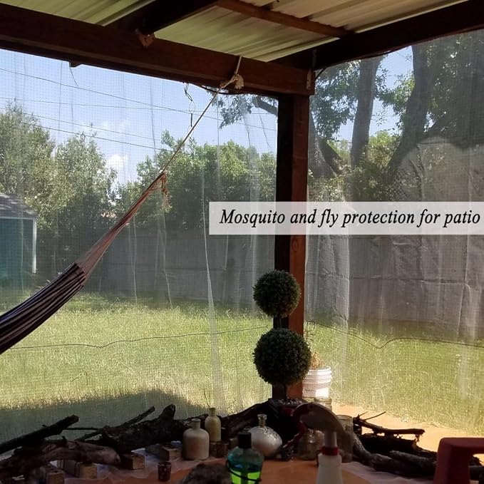 6.5X10Ft Garden Netting Pest Barrier – Ultra Fine Mesh Netting Plant Covers & Row Cover, Protects Vegetables, Fruits, Flowers from Mosquitoes, Insects, Birds, Deer & Squirrels