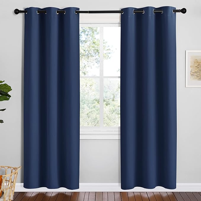 NICETOWN Blackout Draperies Curtains, 1 Pair, 42 x 78 inches, All Season
