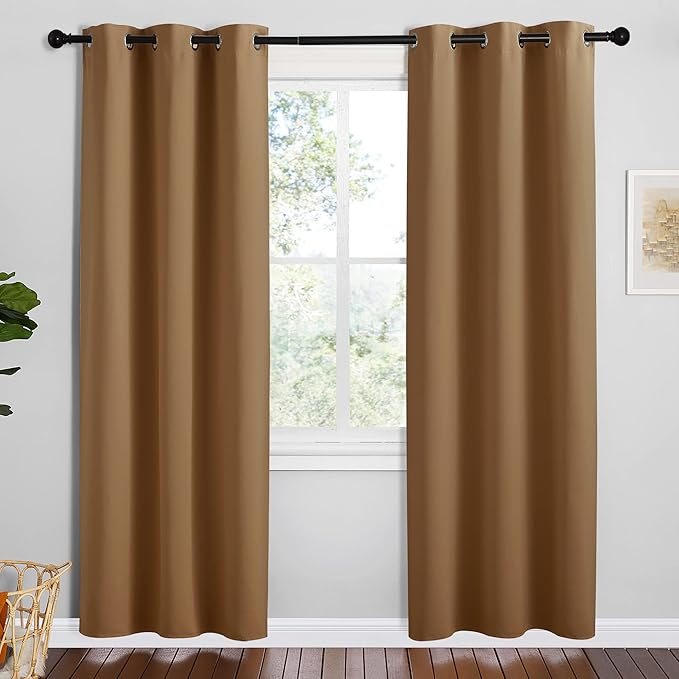 NICETOWN Sleek Blackout Curtains 78 inches Length