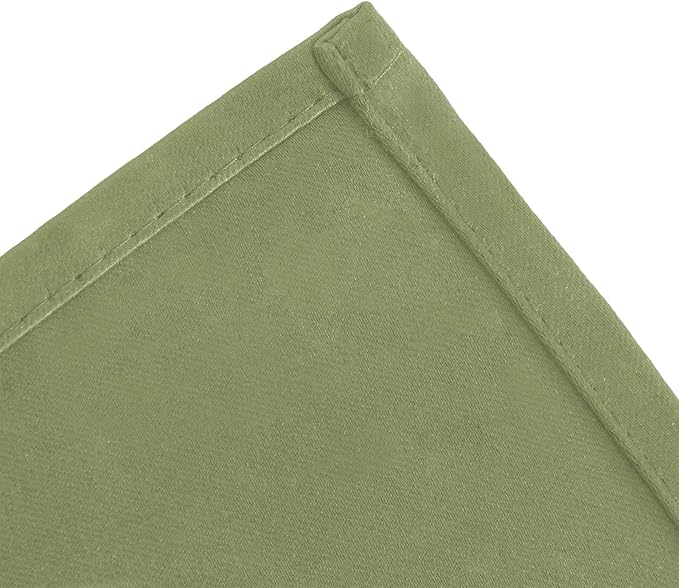 LEMOMO Blackout Curtains 52 x 84 inches Long Sage Green Curtains Set of 2