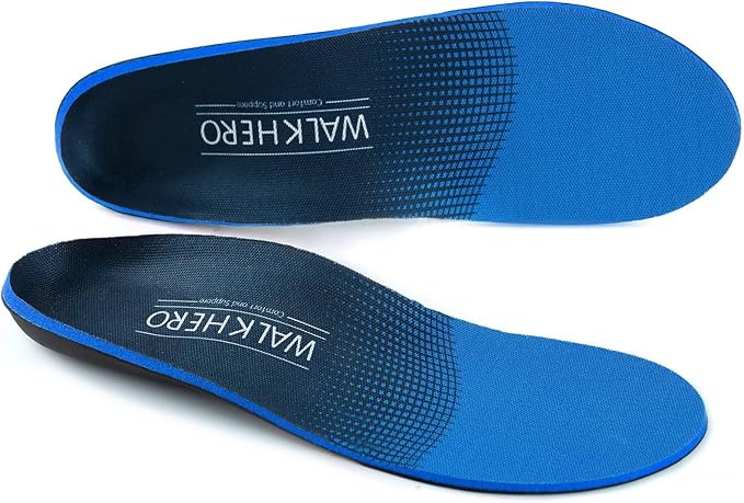 Arch Support Inserts for Men Women - Plantar Fasciitis High Arch Support Insoles, Orthotics Shoe Inserts for Flat Feet, Foot Pain Relief Shock Absorption and Cushioning (Mens 16-16 1/2)