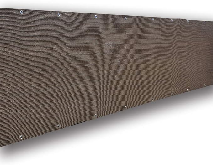 Alion Home© Elegant Privacy Screen Fence Mesh Windscreen for Backyard Deck Patio Balcony Pool Porch Railing 3 FT Height Brown/Mocha (3' x 4')