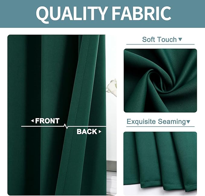 ChrisDowa Small Window Curtains 50 inches Long