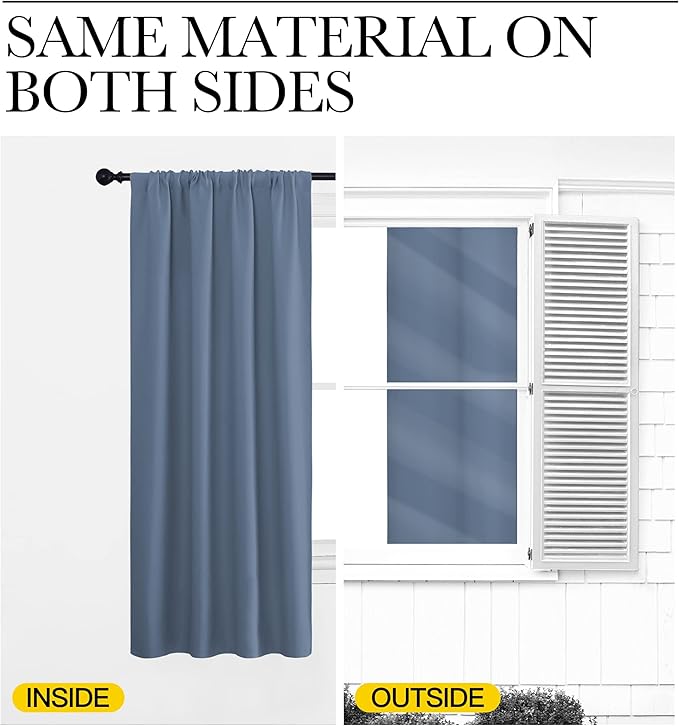 NICETOWN Blackout Curtains for Living Curtains, Window Treatment Blackout