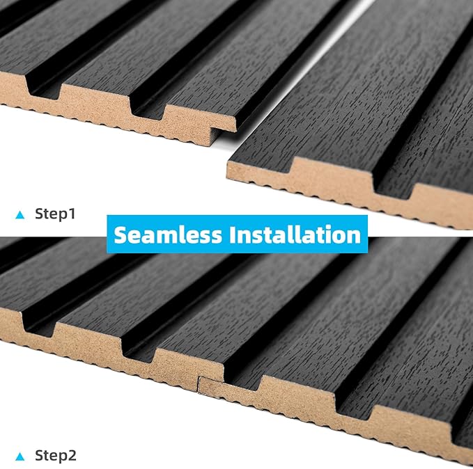 Art3d 6-Piece Wood Slat Panels for Stylish Interior Decor and Ceiling Decoration