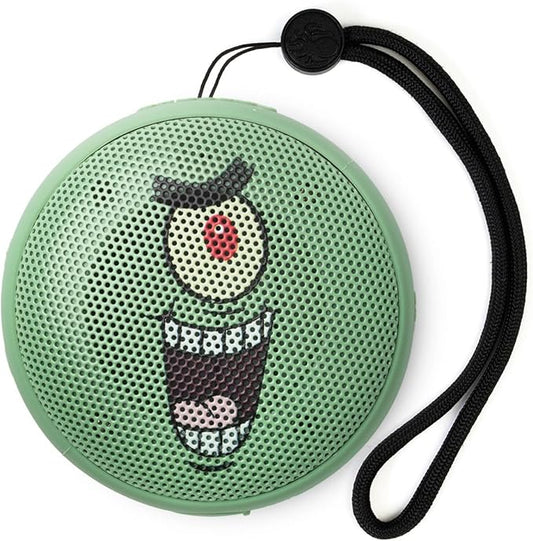 Speaqua Cruiser Speaker Plankton from Spongebob, Waterproof Bluetooth Speaker, Small Bluetooth Beach Accessory, Portable Outdoor